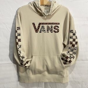 Vans women’s animals print logo pull over hoodie